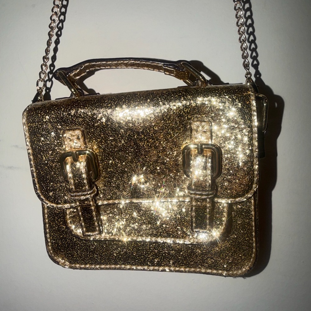 Kate Spade Gold Glitter Mini Bag